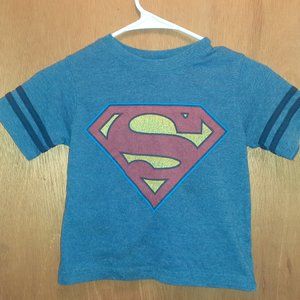 Boys Short Sleeve Superman Retro Tee Shirt Boys Size XS